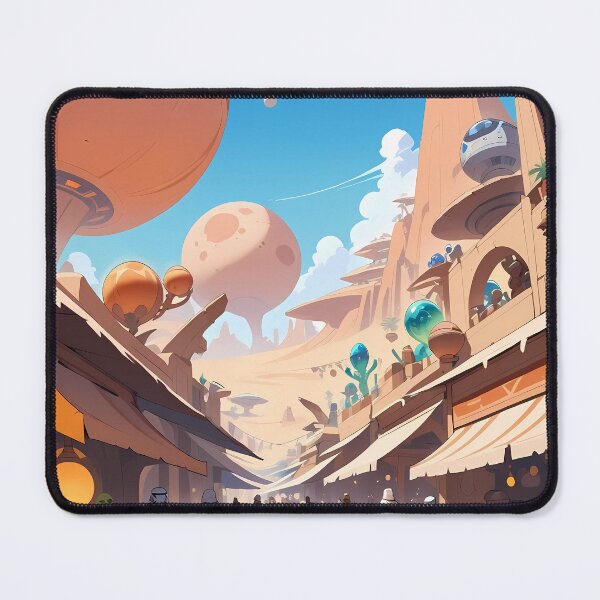 Item preview, Majestic Alien Marketplaces Adventure interstellar Planet Space designed and sold by ART ATTACK ZONE.