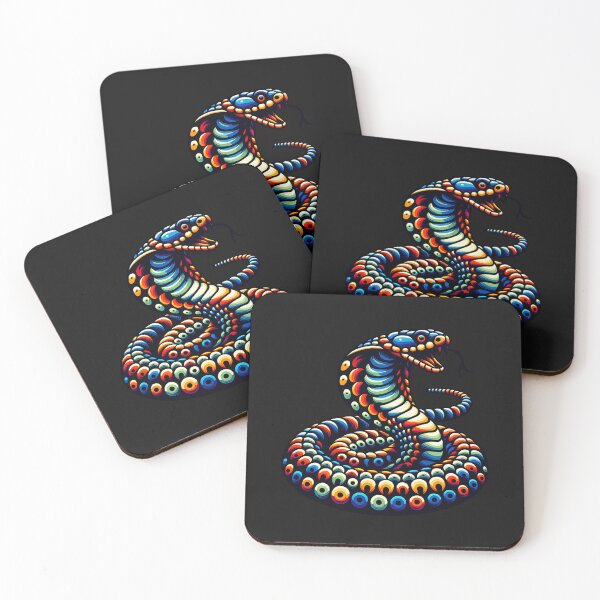 Item preview, Colorful cobra designed and sold by AwesomeBeyondLimits.