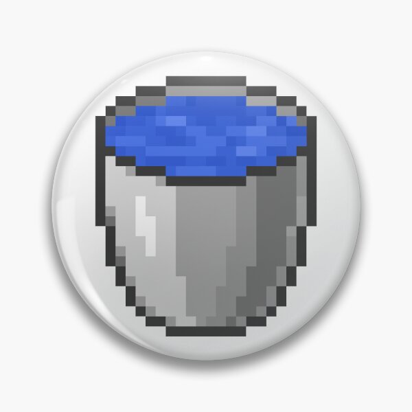 Item preview, Minecraft Water Bucket Pixel Art Item Block designed and sold by Gamify Store.