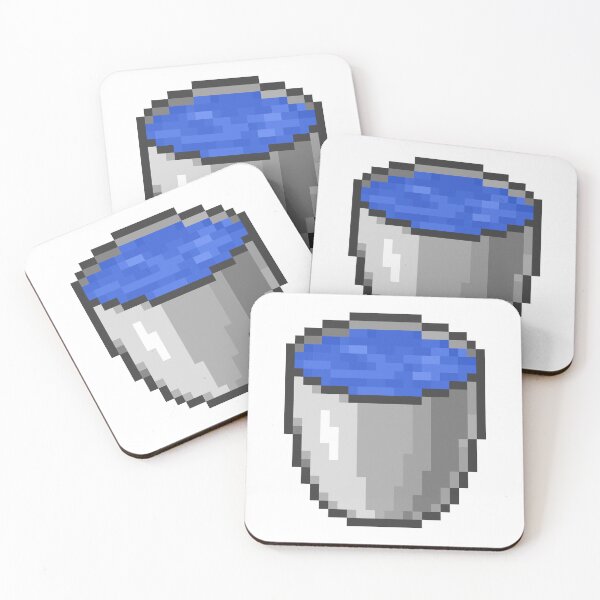 Item preview, Minecraft Water Bucket Pixel Art Item Block designed and sold by Gamify Store.