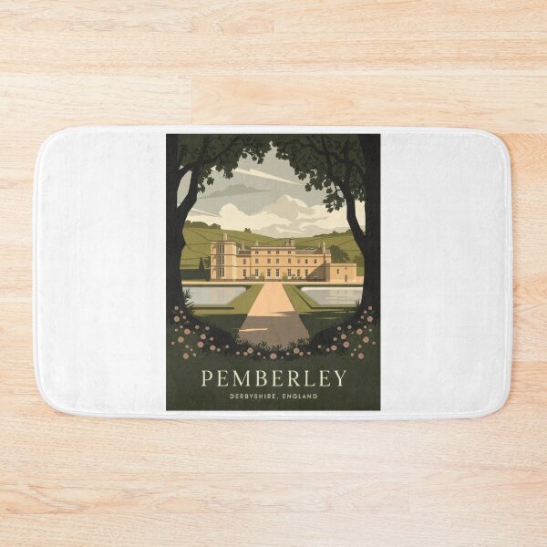 Item preview, Vintage travel poster Pemberley - Minimal retro design from Derbyshire, England designed and sold by pod24.
