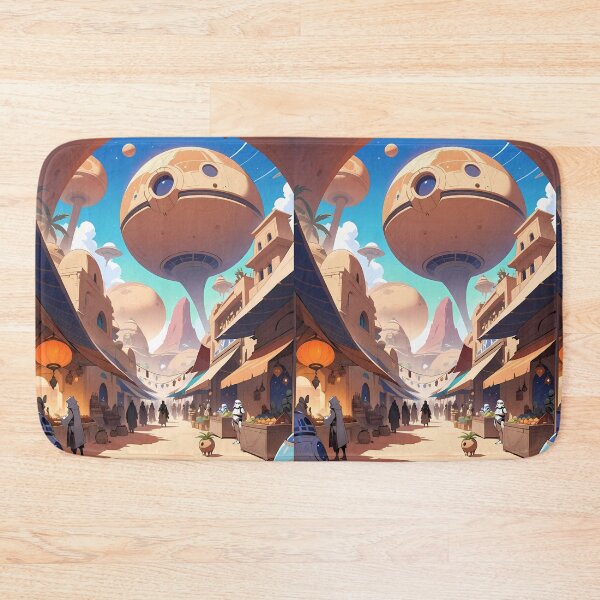 Item preview, Powerful Alien Marketplaces Adventure interstellar Planet Space designed and sold by ART ATTACK ZONE.