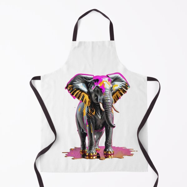 Item preview, Multi-colored, hyper fluorescent elephant, design designed and sold by Dan9010.