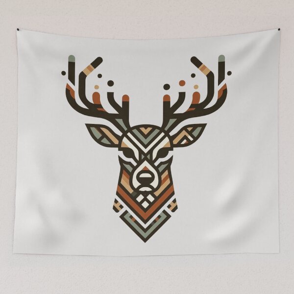 Item preview, Gray  brown Deer Head for ornaments no.1 designed and sold by Nanthanon.