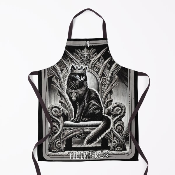 Item preview, Tarot card The Emperor black cat designed and sold by MilkyForest.