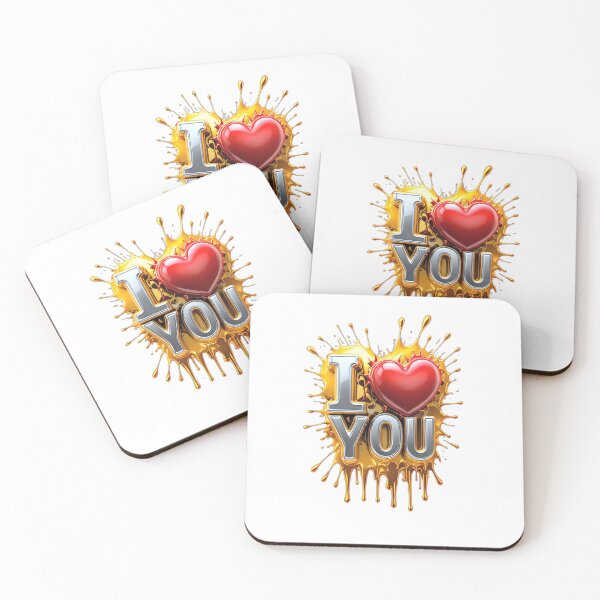 Item preview, I Love you Multi color, hyper fluo, design designed and sold by Dan9010.