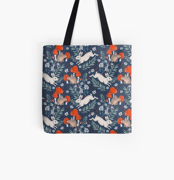 winter forest frolic All Over Print Tote Bag