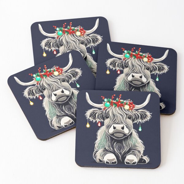 Item preview, Baby Cow Adorned with Holiday Lights 2 designed and sold by Tom-Johnson.