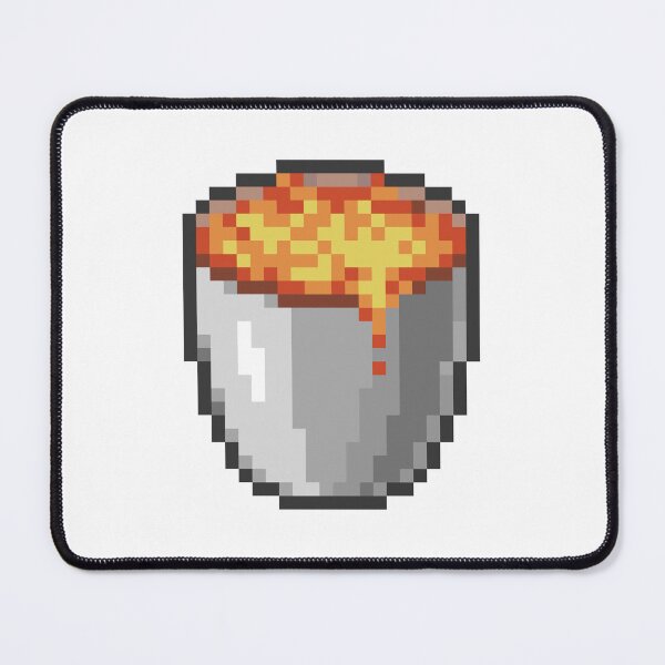 Item preview, Minecraft Lava Bucket Pixel Art Item Block designed and sold by Gamify Store.