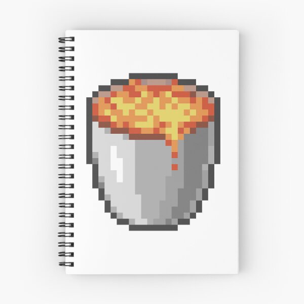 Item preview, Minecraft Lava Bucket Pixel Art Item Block designed and sold by Gamify Store.