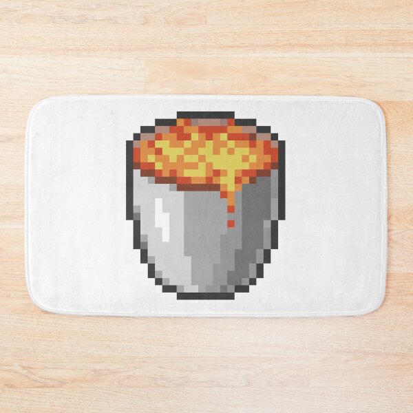 Item preview, Minecraft Lava Bucket Pixel Art Item Block designed and sold by Gamify Store.