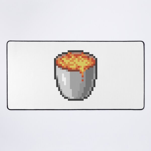 Item preview, Minecraft Lava Bucket Pixel Art Item Block designed and sold by Gamify Store.