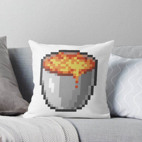 Item preview, Minecraft Lava Bucket Pixel Art Item Block designed and sold by Gamify Store.