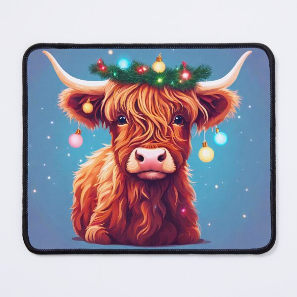 Item preview, Baby Cow Adorned with Holiday Lights 3 designed and sold by Tom-Johnson.