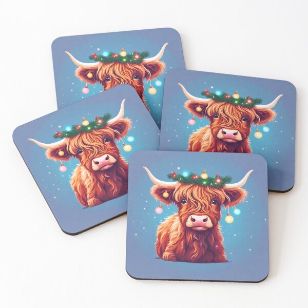 Item preview, Baby Cow Adorned with Holiday Lights 3 designed and sold by Tom-Johnson.