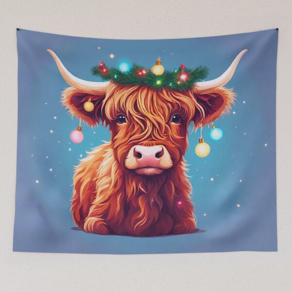 Item preview, Baby Cow Adorned with Holiday Lights 3 designed and sold by Tom-Johnson.