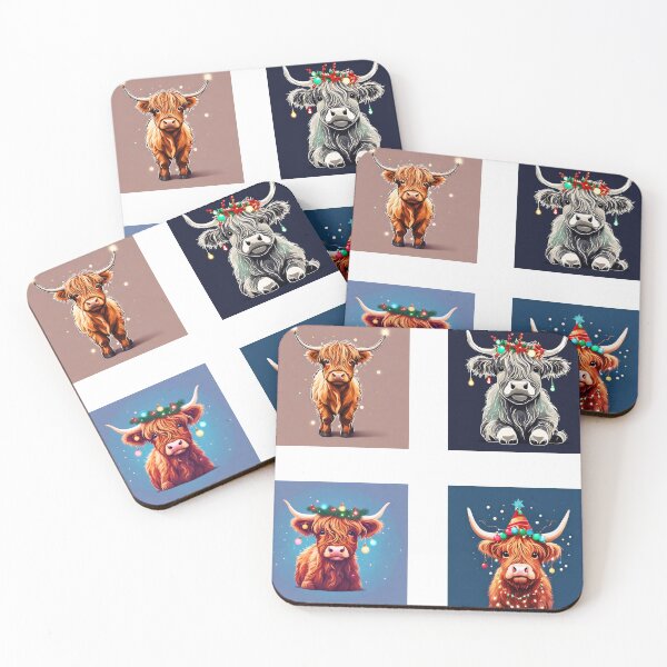 Item preview, Baby Cow Adorned with Holiday Lights Collection designed and sold by Tom-Johnson.