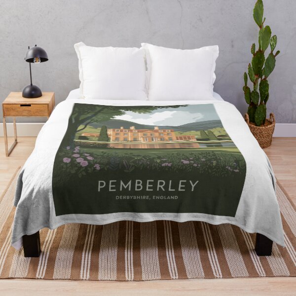 Item preview, Retro travel poster Pemberley - Minimal vintage design from Derbyshire, England designed and sold by pod24.