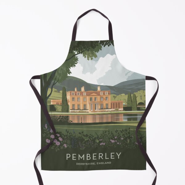 Item preview, Retro travel poster Pemberley - Minimal vintage design from Derbyshire, England designed and sold by pod24.