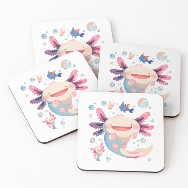 Item preview, Cute happy axolotl designed and sold by SMARTKIT  DESIGNAGENCY.