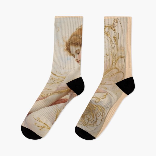Item preview, Beautiful painting of an Art Nouveau Renaissance Impressionistic woman after Gustav Klimt designed and sold by Vintage Designs +.