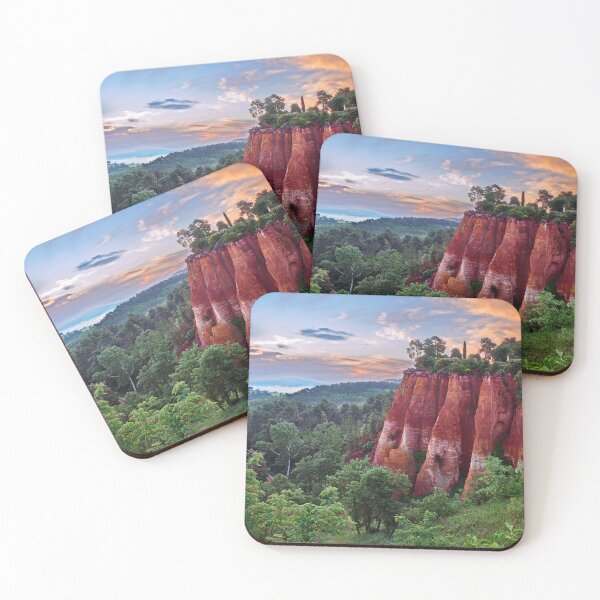 Item preview, Roussillon, Provence, France. Landscape of the red ochre rocks in the nature park of Luberon designed and sold by Ermes.S.