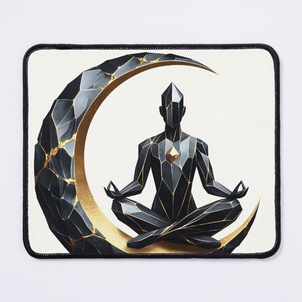 Item preview, Kintsugi Man on the Moon, Ai Generated Art designed and sold by ACC .
