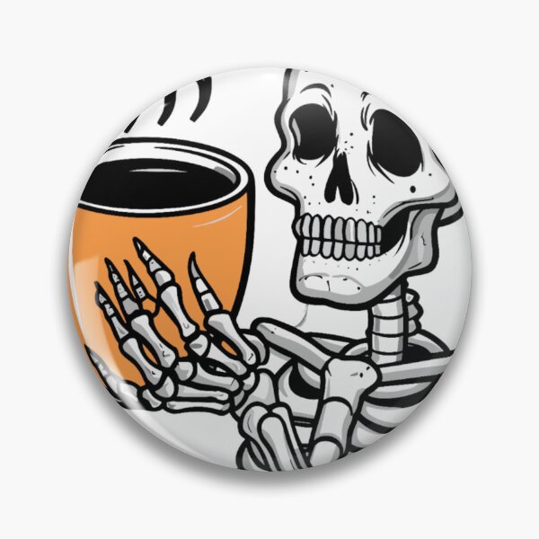 Artikelvorschau, Innerlich tot, aber koffeinhaltig Verrückter Halloween-Skelettkaffee entworfen und verkauft von KitonicTees.