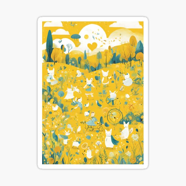 Item preview, Yellow fantasy world  designed and sold by MWENIi.