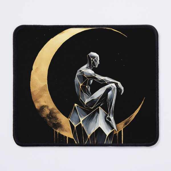 Item preview, Kintsugi Man on the Moon, Ai Generated Art designed and sold by ACC .
