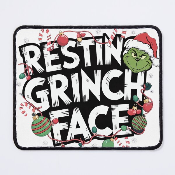 Item preview, Resting Grinch Face designed and sold by 0utriders.