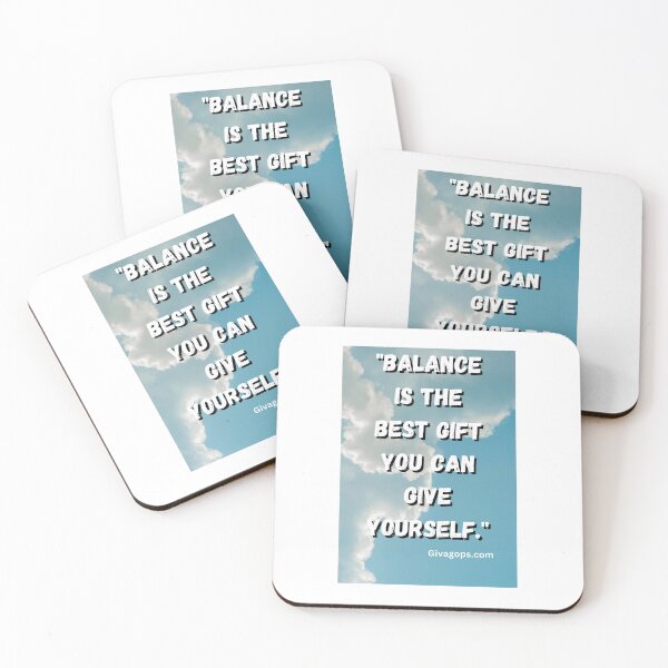 Item preview, "Balance is the best gift you can give yourself." designed and sold by CUTESTUFFnow.