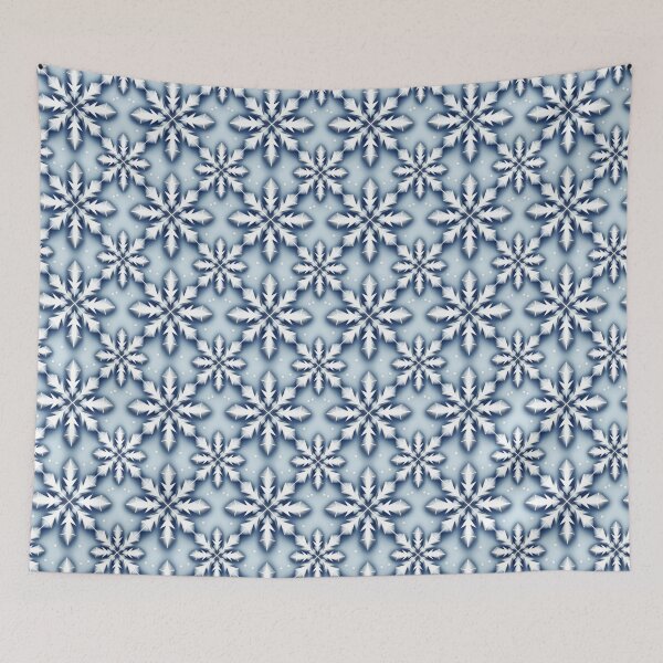 Item preview, Pattern snowflakes, snow crystals, all over print 06 designed and sold by SpecialtiesShop.