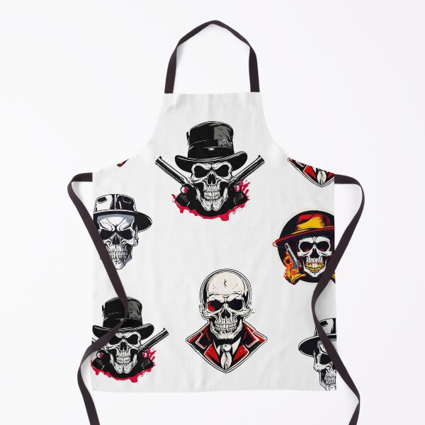 Item preview, Gangster Skull Mafia Boss Pattern 1 designed and sold by Tom-Johnson.
