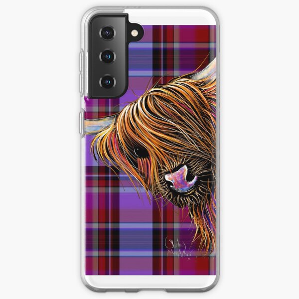 SCoTTiSH HiGHLaND CoW ' TaRTaN NooDLeS P ' by SHiRLeY MacARTHuR Samsung Galaxy Soft Case