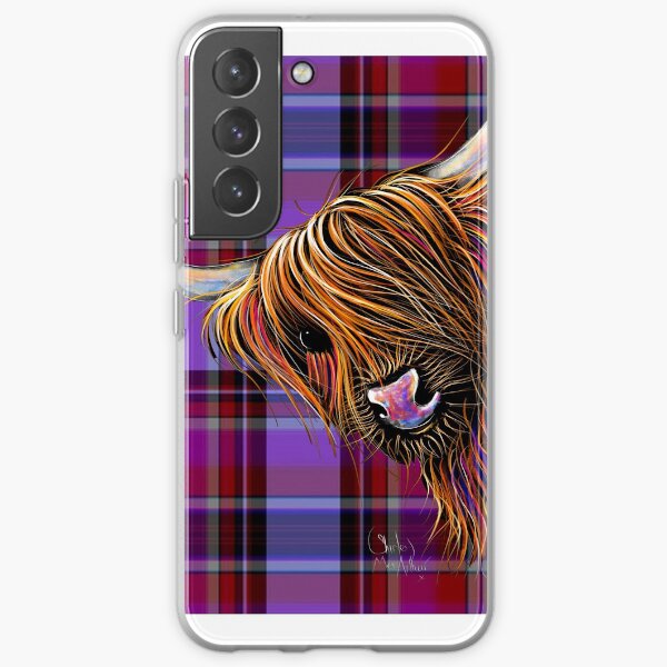 SCoTTiSH HiGHLaND CoW ' TaRTaN NooDLeS P ' by SHiRLeY MacARTHuR Samsung Galaxy Soft Case
