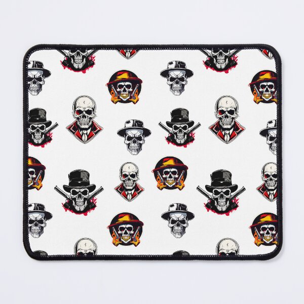 Item preview, Gangster Skull Mafia Boss Pattern 2 designed and sold by Tom-Johnson.