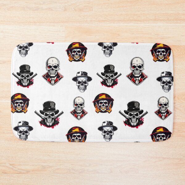 Item preview, Gangster Skull Mafia Boss Pattern 2 designed and sold by Tom-Johnson.