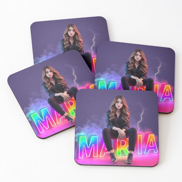 Item preview, nice woman with Neon 3D Maria Name Design designed and sold by Mido-artister.