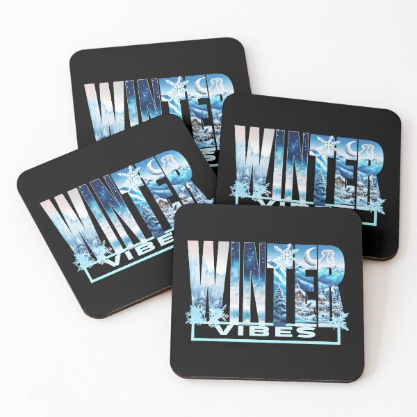 Item preview, Winter Vibes Scenic Typography designed and sold by TotemTrovia.