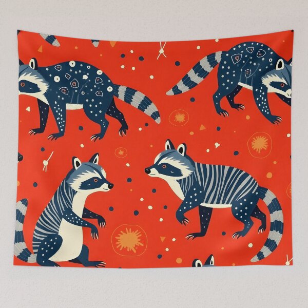 Item preview, Beautiful raccoon pattern designed and sold by Nolan6.