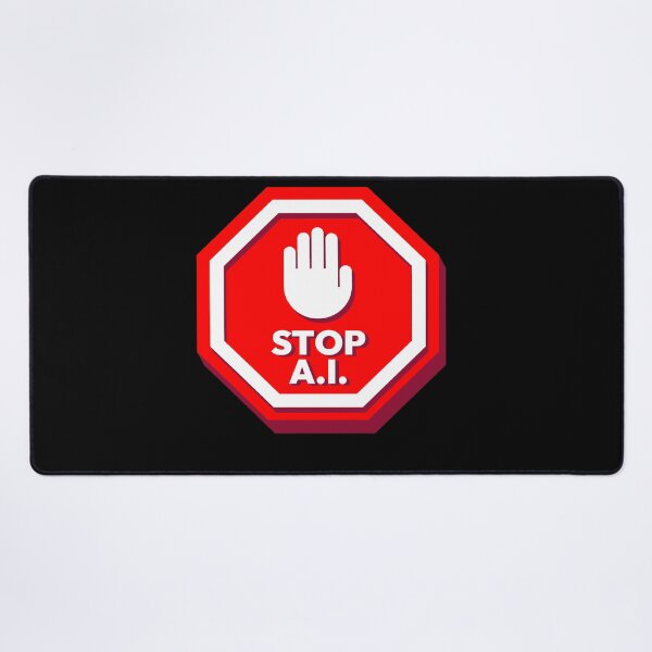 Item preview, Stop Ai Sign Against AI designed and sold by MooonTees.