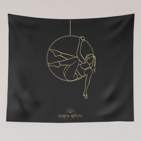 Item preview, Aerial Hoop Illustration | man in the moon designed and sold by MarieBlly.