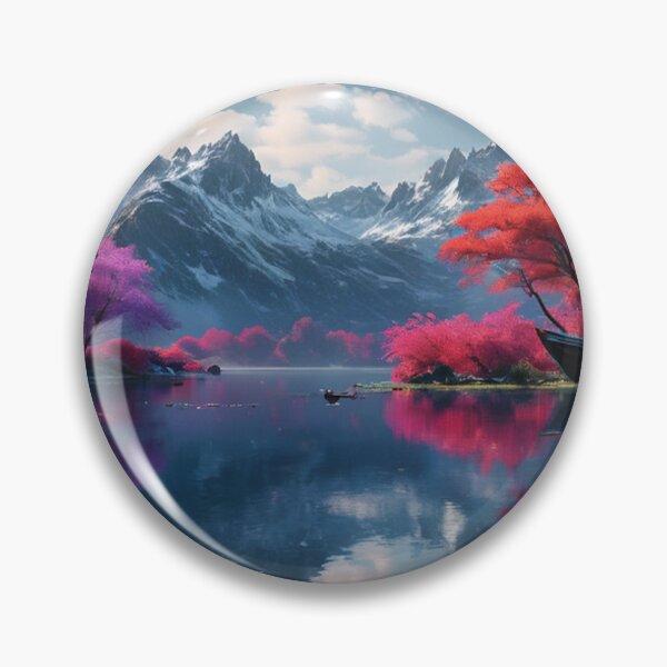 Item preview, Mystical Mountain Lake designed and sold by SublimeMusings.