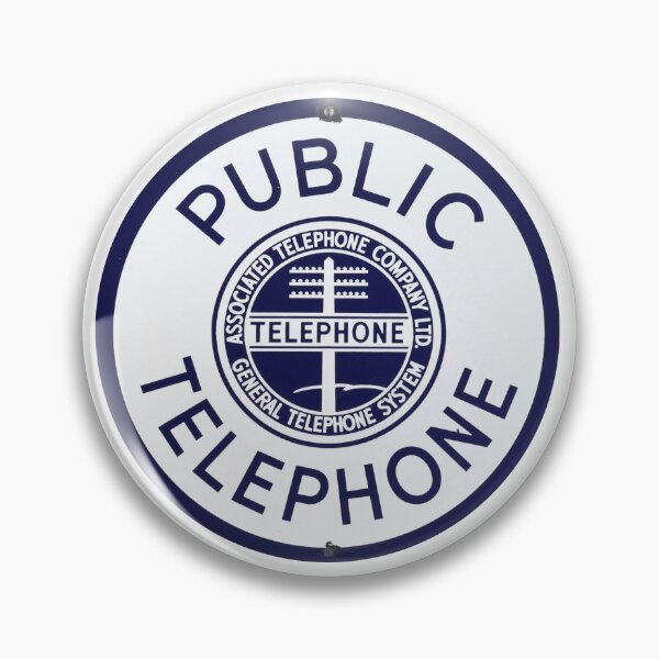 Item preview, Vintage Public Telephone Sign designed and sold by MattF13.