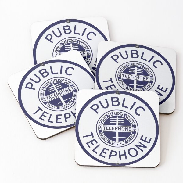 Item preview, Vintage Public Telephone Sign designed and sold by MattF13.