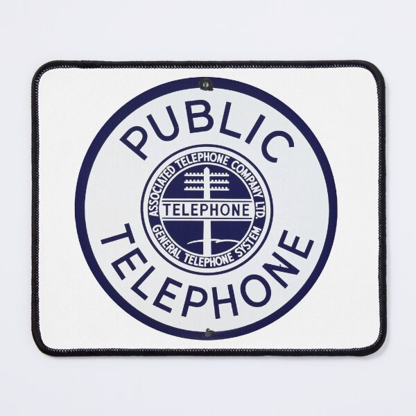 Item preview, Vintage Public Telephone Sign designed and sold by MattF13.