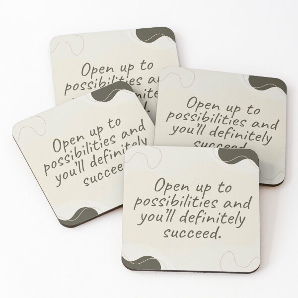 Item preview, Open up to possibilities and you’ll definitely succeed. designed and sold by Univers Gifts.