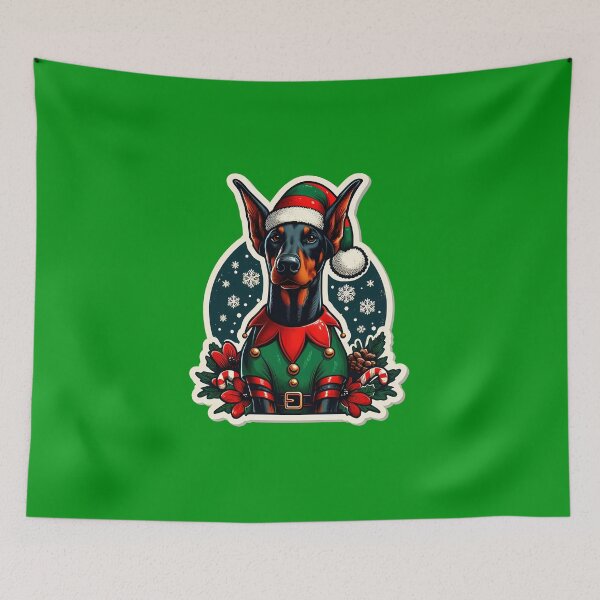 Item preview, Doberman Dobie Xmas elf gift designed and sold by ThisDress.