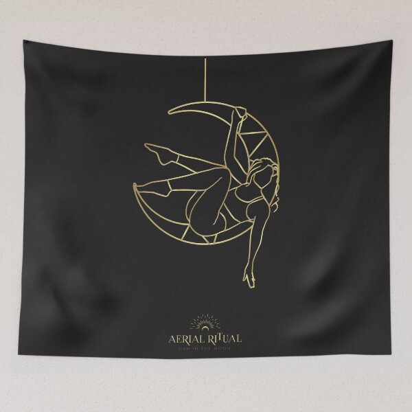 Item preview, Aerial Hoop Illustration | man in the moon  designed and sold by MarieBlly.